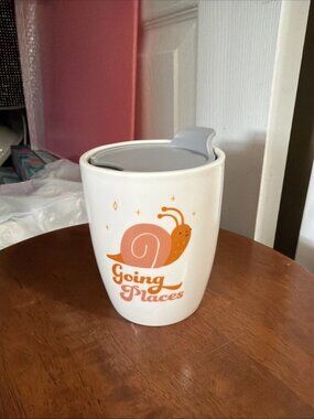 Clay Art Going Places Snail Travel Mug - 7.5 oz - Double-Sided